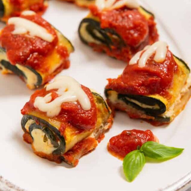 Zucchini Lasagna Rolls