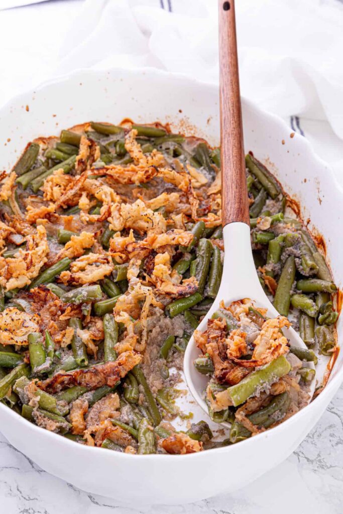 Green Bean Casserole With Frozen Green Beans - Food Faith Fitness