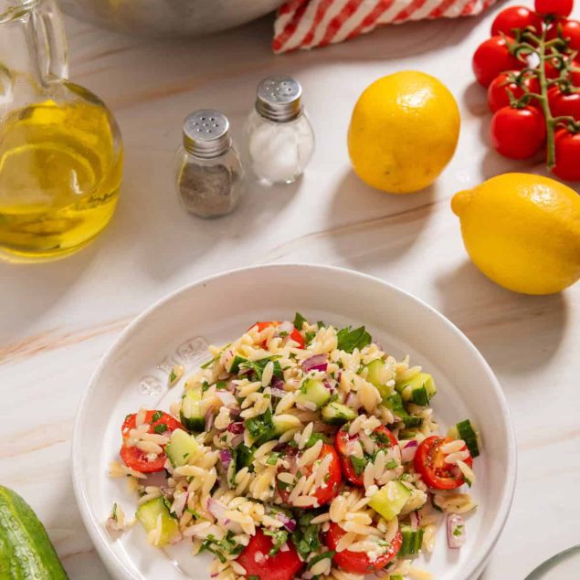 Lemon Orzo Salad Recipe