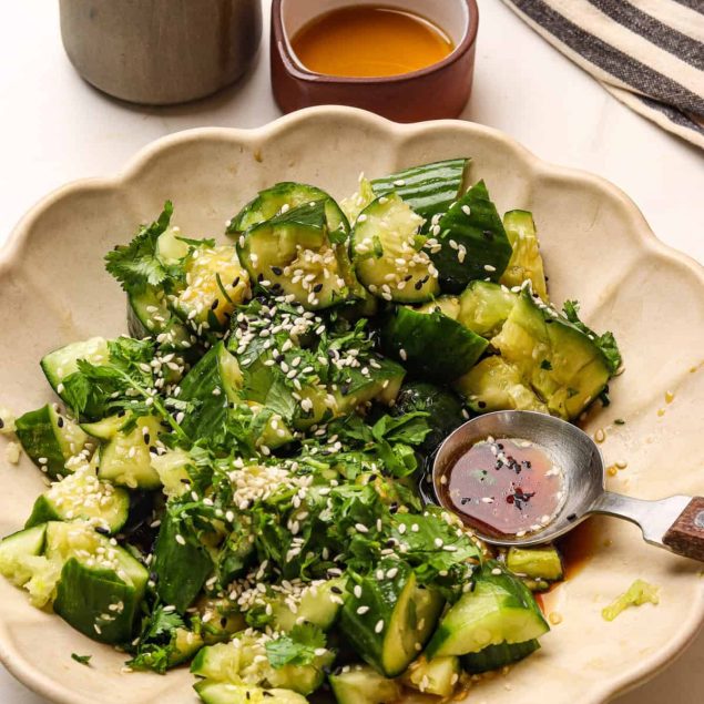 Smashed Cucumber Salad