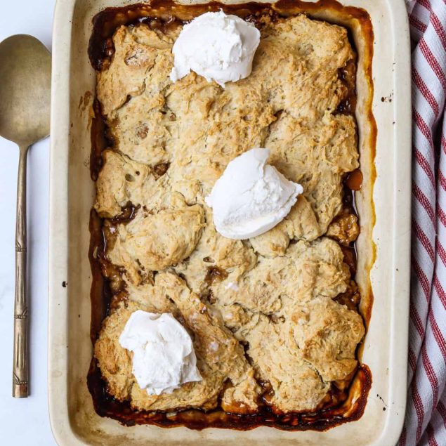 Vegan Peach Cobbler