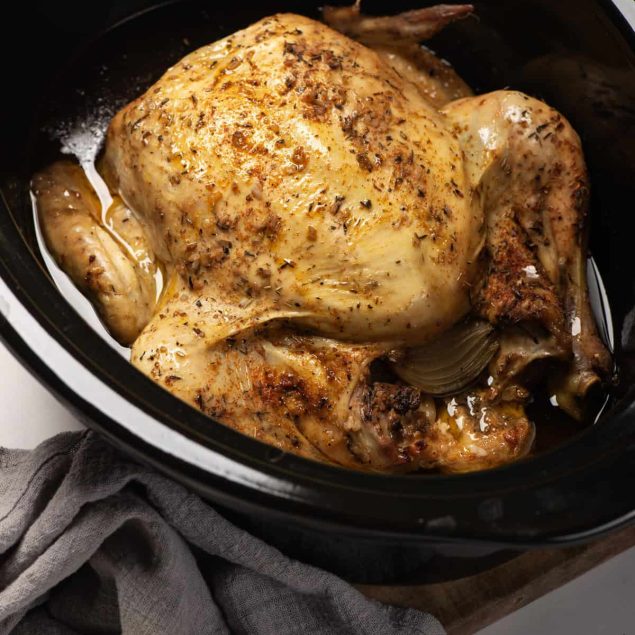 Whole Chicken in Crock Pot