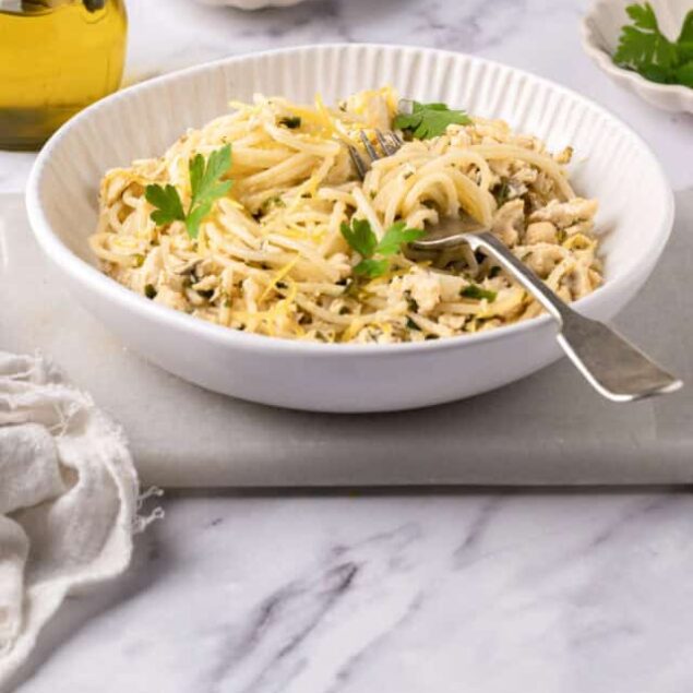 Canned Salmon Pasta