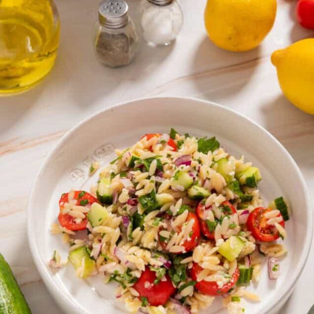 Lemon Orzo Salad Recipe