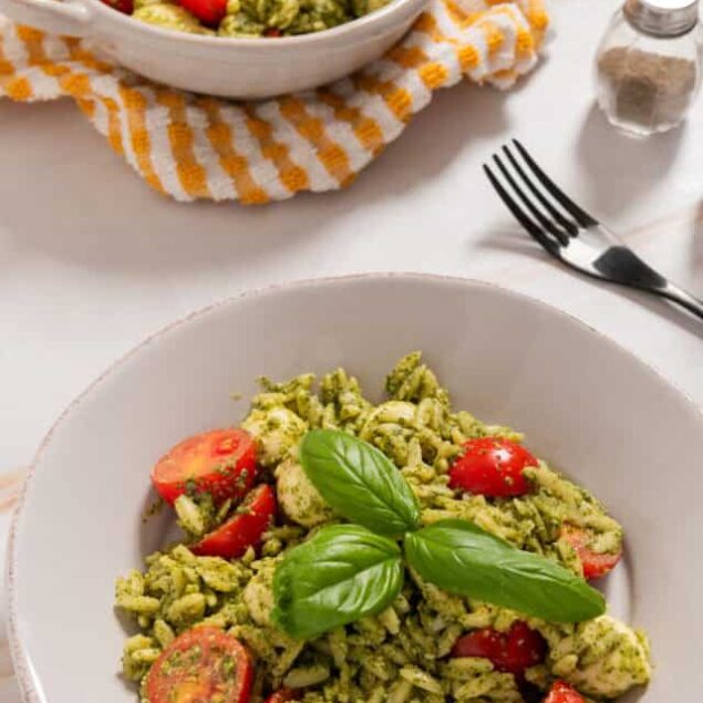 Pesto Orzo Salad
