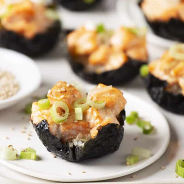 Salmon Sushi Cups