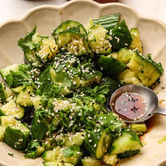 Smashed Cucumber Salad