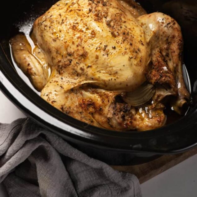 Whole Chicken in Crock Pot
