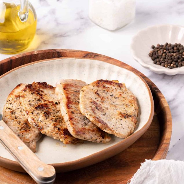 Pan-Fried Boneless Pork Chops