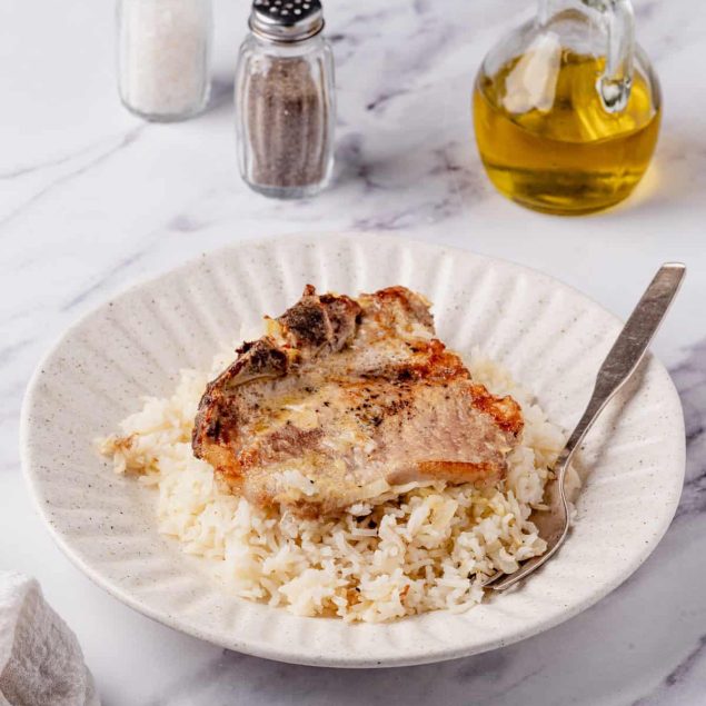 Pork Chops and Rice