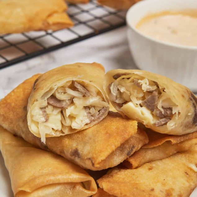 Reuben Egg Rolls