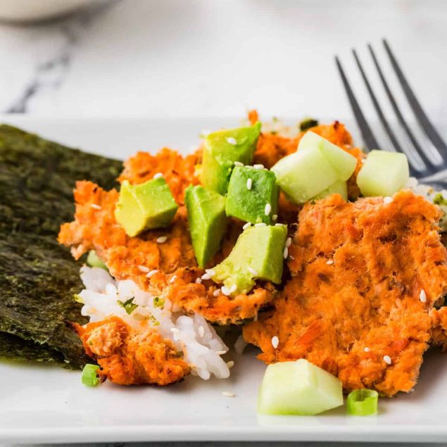 Salmon Sushi Bake