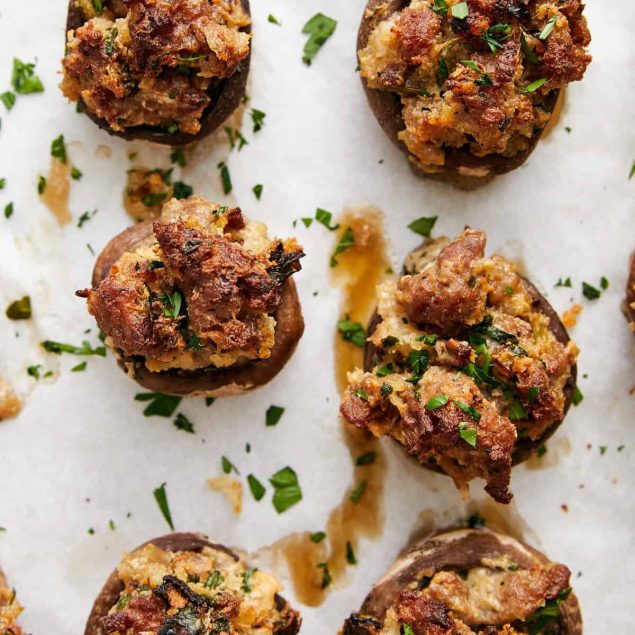 Sausage Stuffed Mushrooms