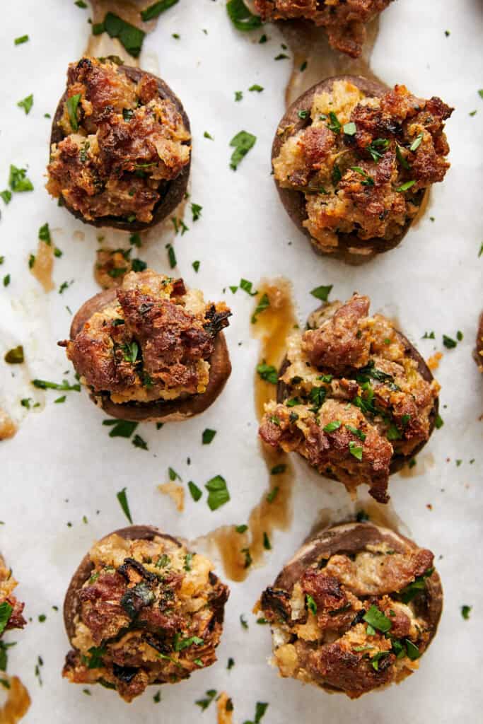 Sausage Stuffed Mushrooms