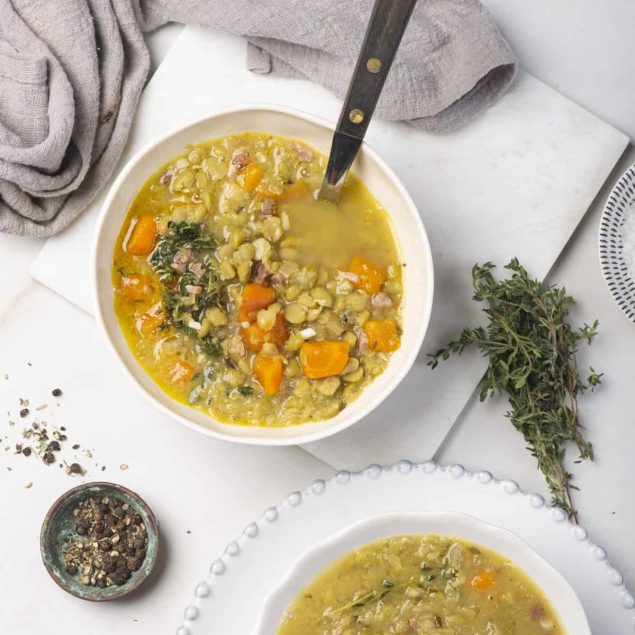 Split Pea Soup with Ham Bone
