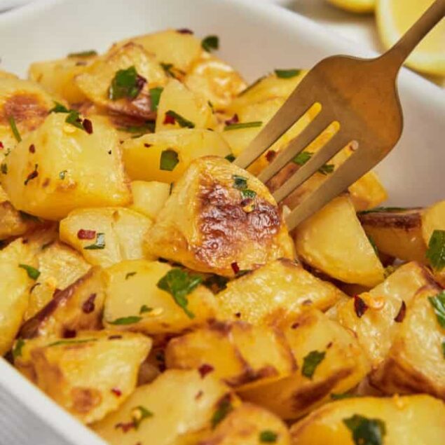 Batata Harra (Lebanese Spicy Potatoes)