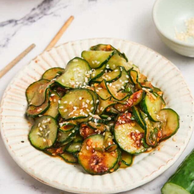 Korean Pickled Cucumbers (Oi Muchim)
