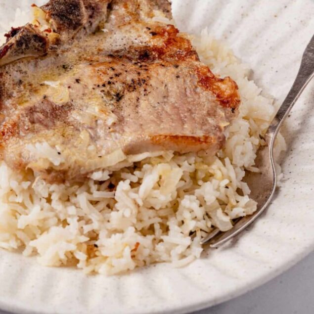 Pork Chops and Rice
