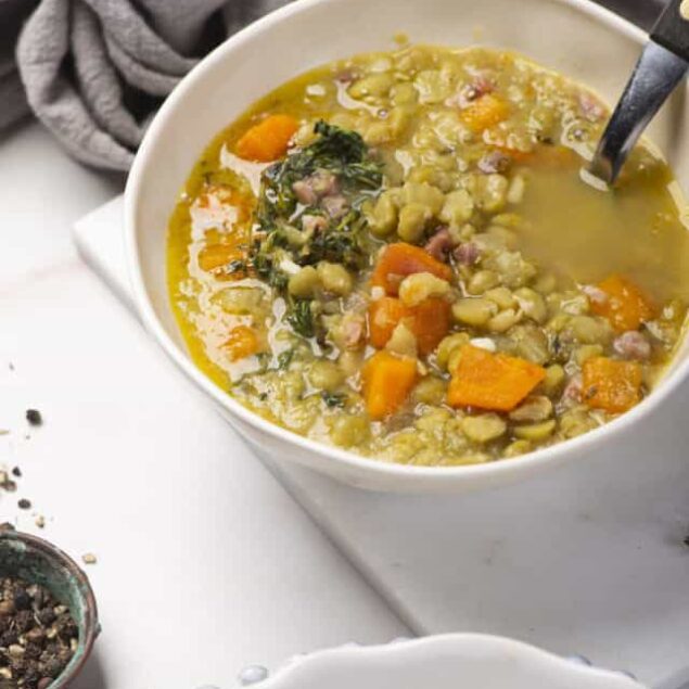 Split Pea Soup with Ham Bone
