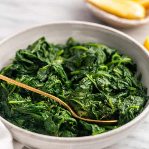 Steamed Spinach