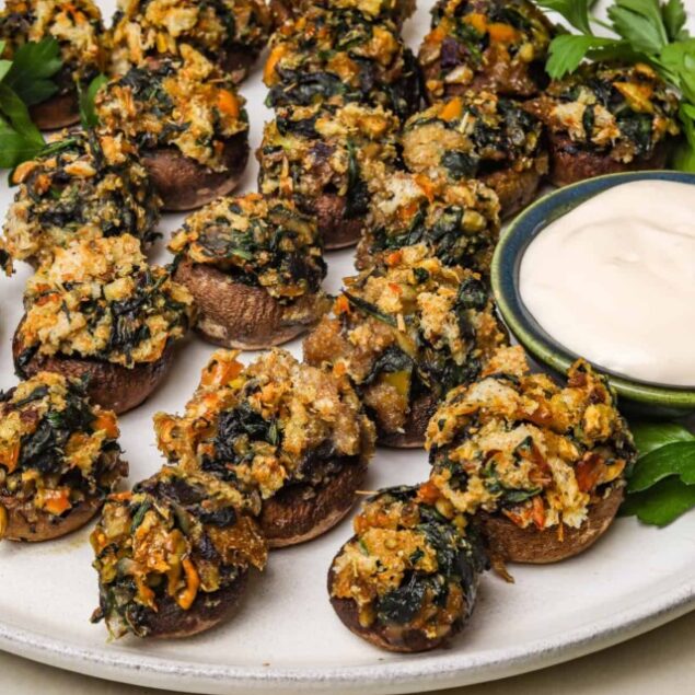Vegetarian Stuffed Mushrooms
