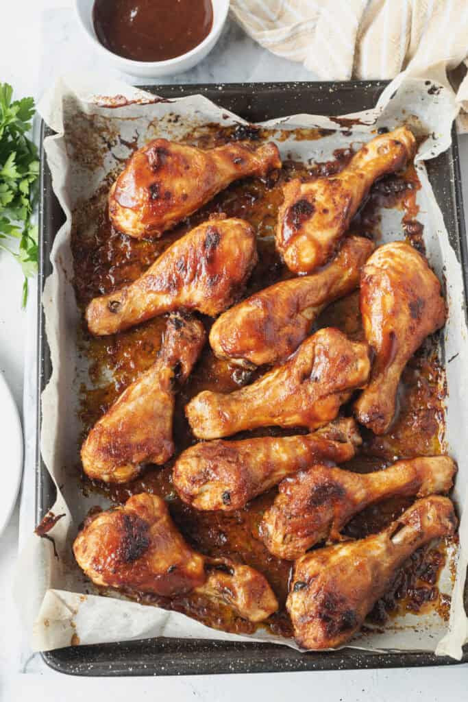Baked BBQ Chicken Legs