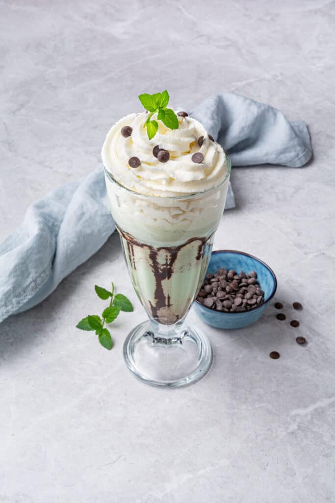 Mint Chocolate Chip Milkshake