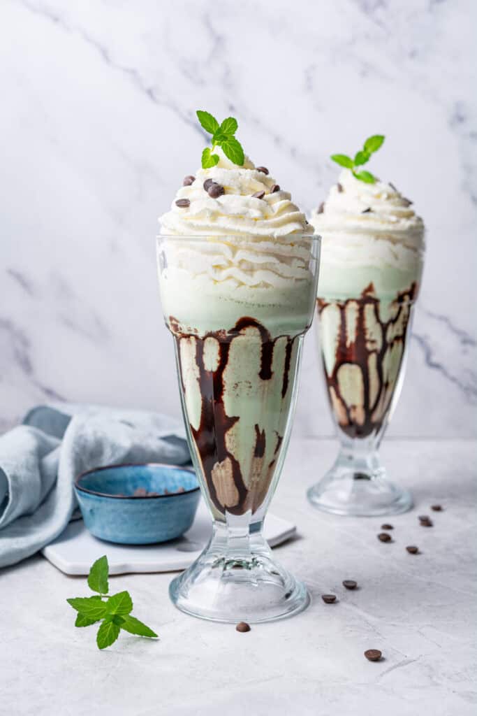 Mint Chocolate Chip Milkshake
