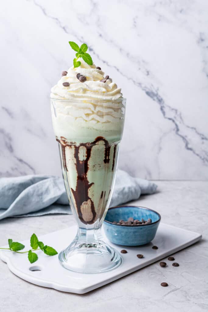 Mint Chocolate Chip Milkshake
