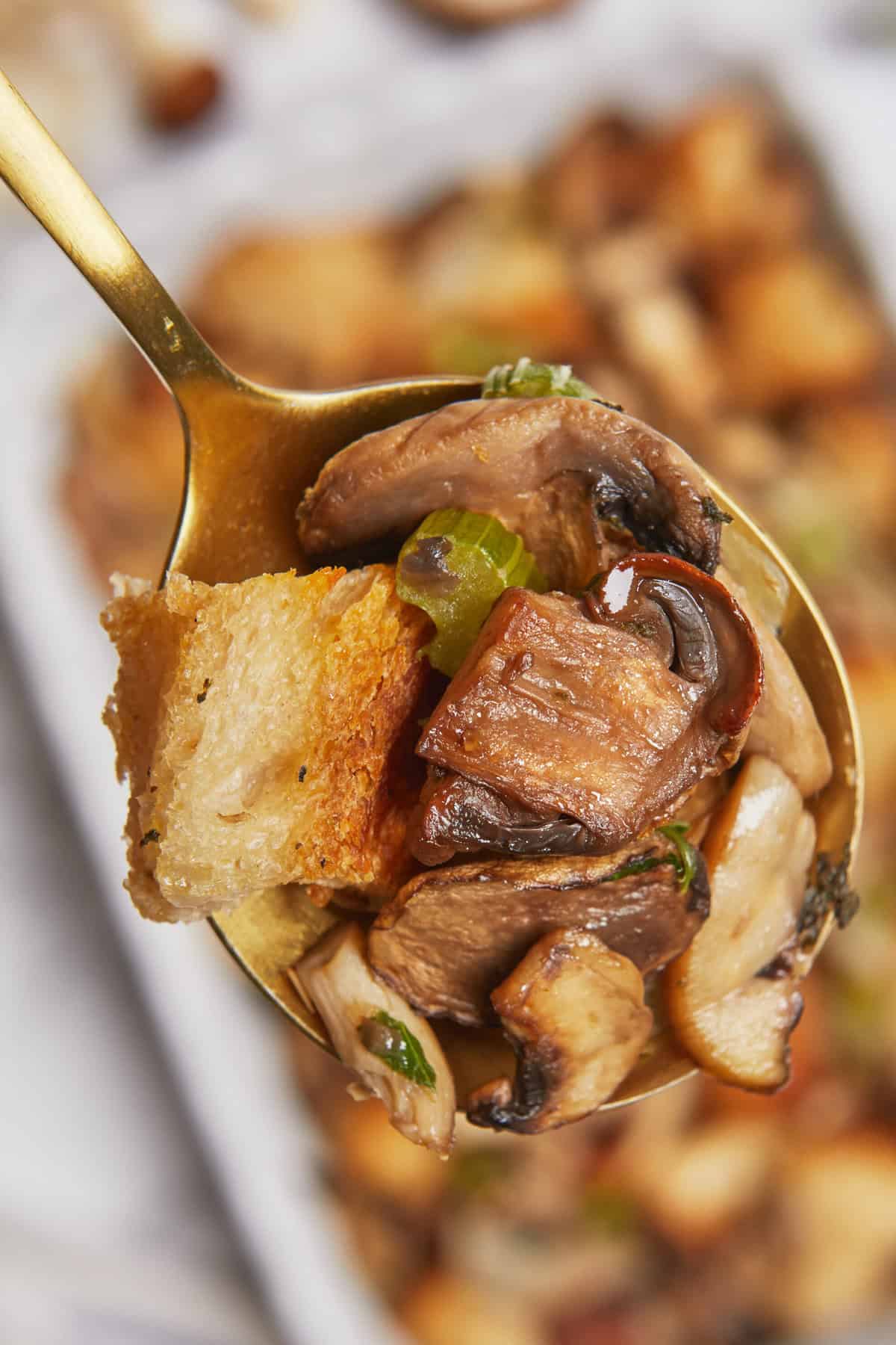 Mushroom Stuffing Recipe - Food Faith Fitness