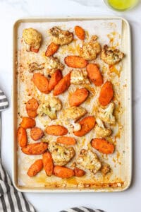 Roasted Cauliflower and Carrots