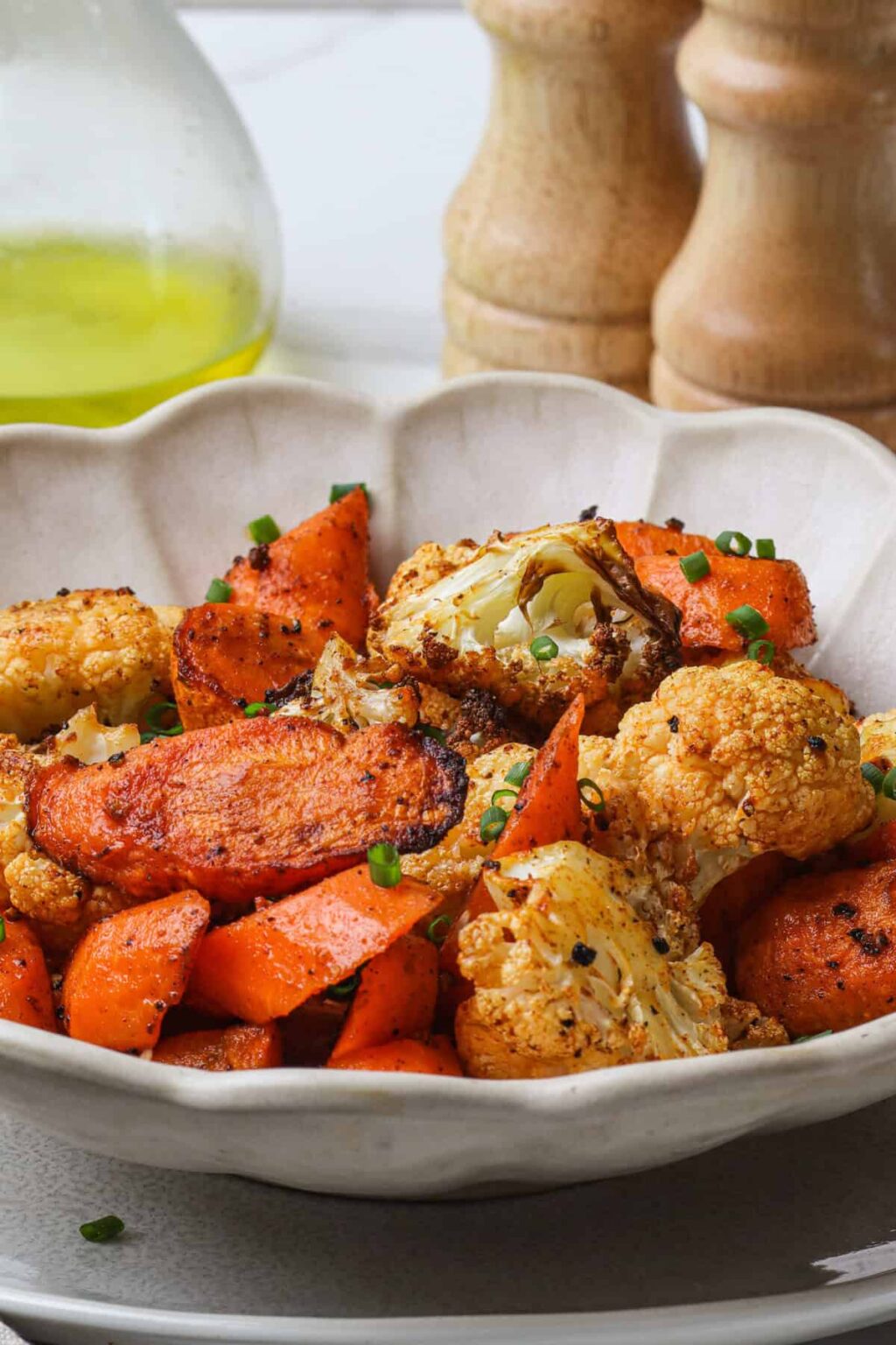 Roasted Cauliflower and Carrots - Food Faith Fitness