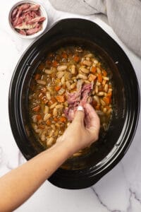 Slow Cooker Ham and Bean Soup