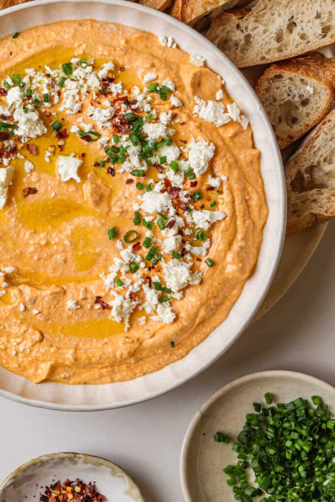 Tirokafteri (Spicy Feta Dip) - Food Faith Fitness