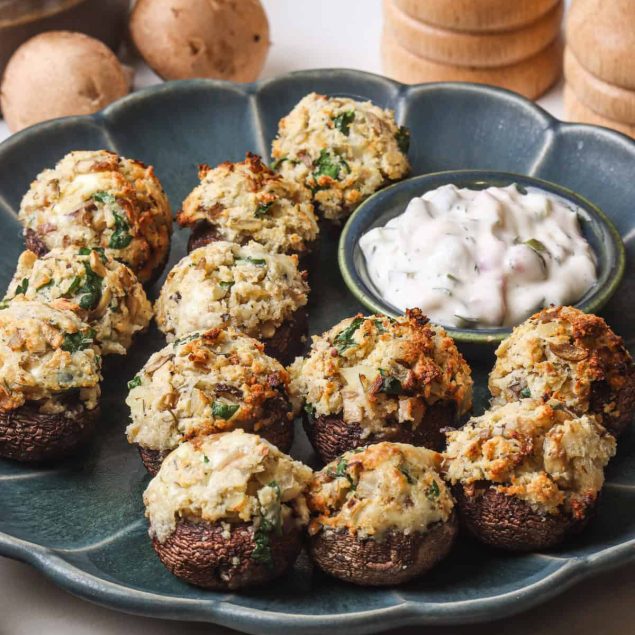 Vegan Stuffed Mushrooms