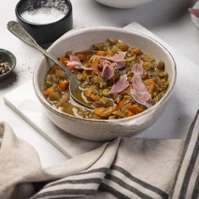 Crock Pot Split Pea Soup with Ham