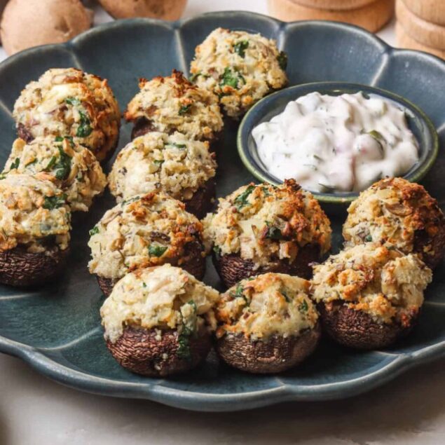 Vegan Stuffed Mushrooms