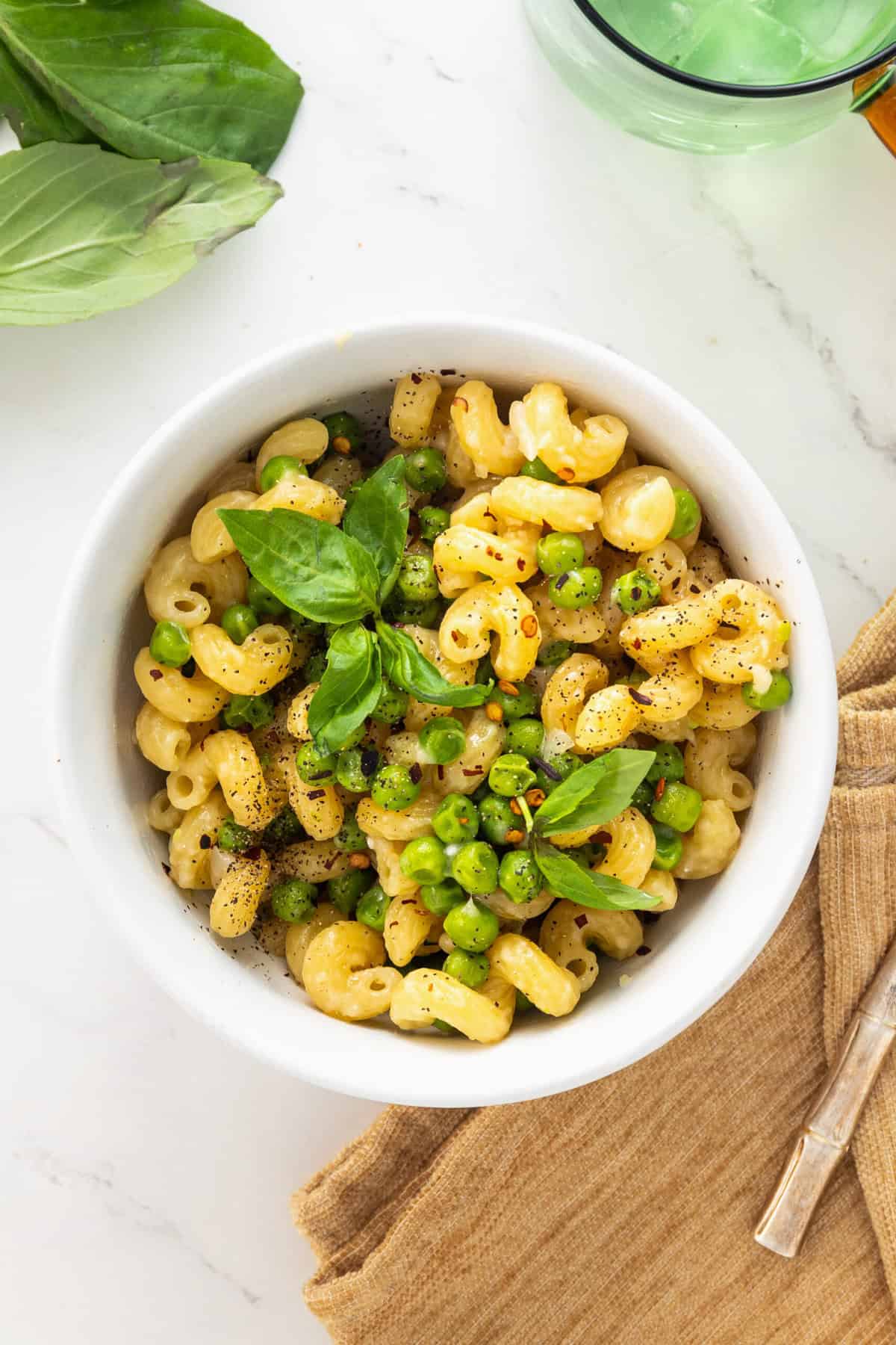 Pasta with peas