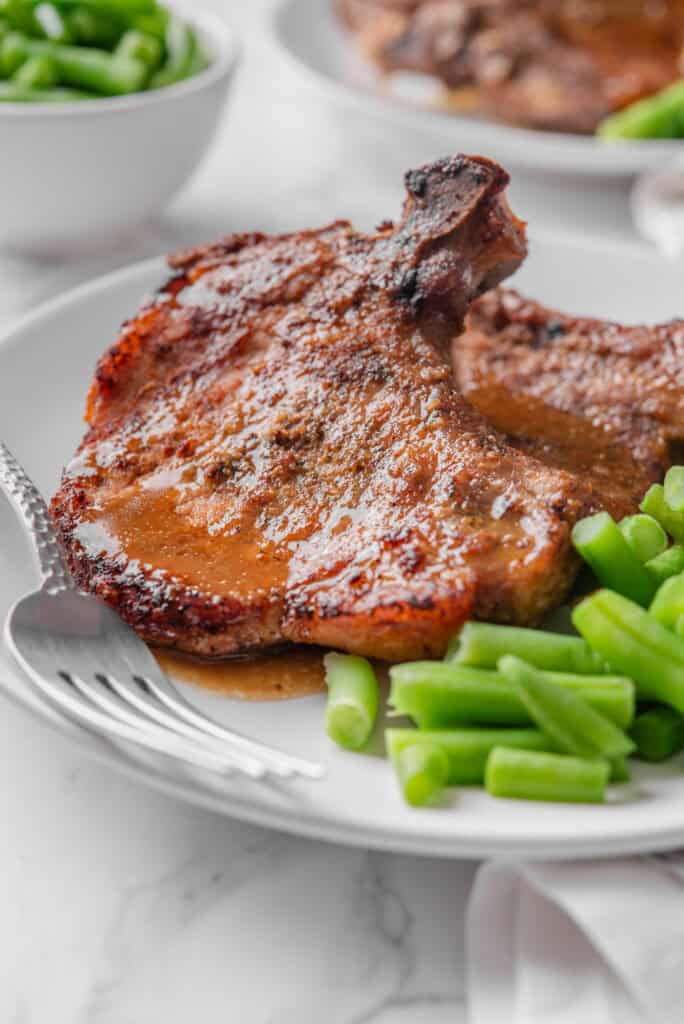 Instant Pot Bone in Pork Chops - foodfaithfitness