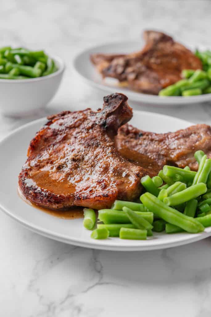 Instant Pot Bone in Pork Chops - foodfaithfitness