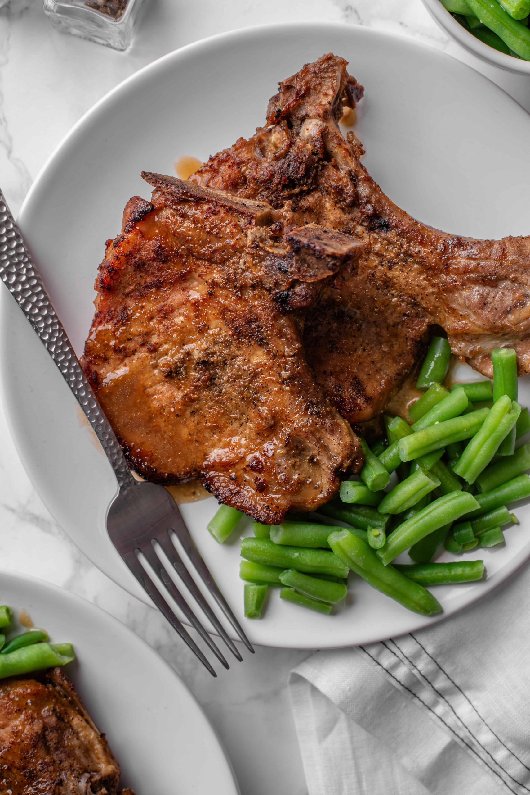 Instant Pot Bone in Pork Chops - foodfaithfitness