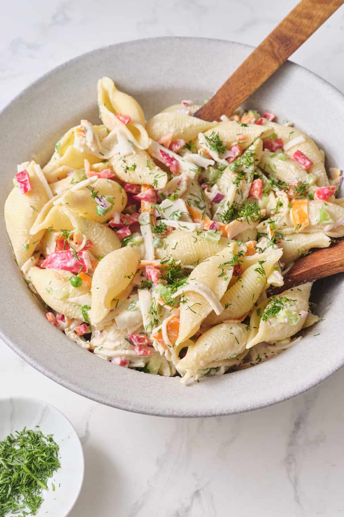 Crab Pasta Salad Recipe - Food Faith Fitness