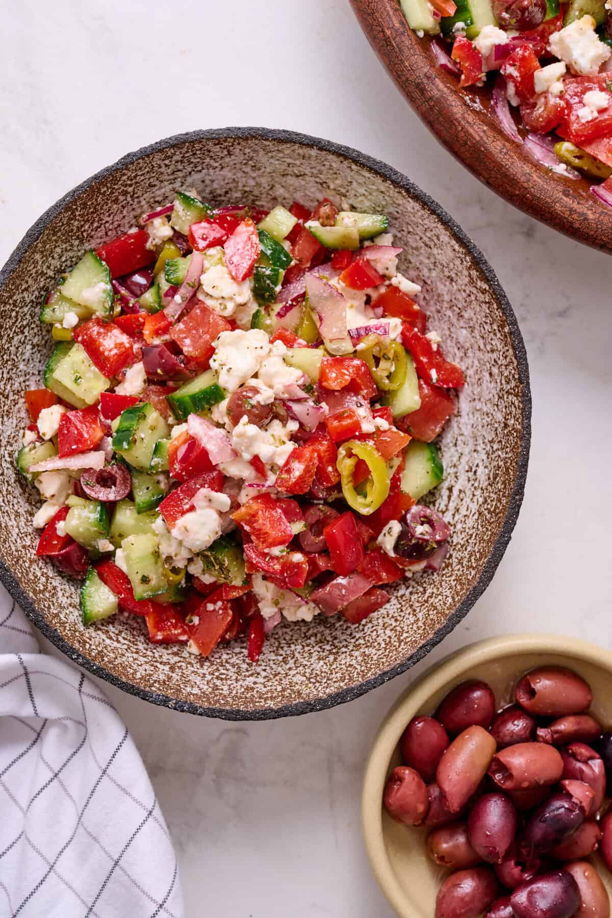 Chopped Greek Salad - foodfaithfitness