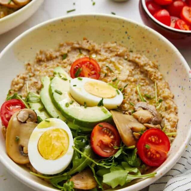Savory Oatmeal - foodfaithfitness