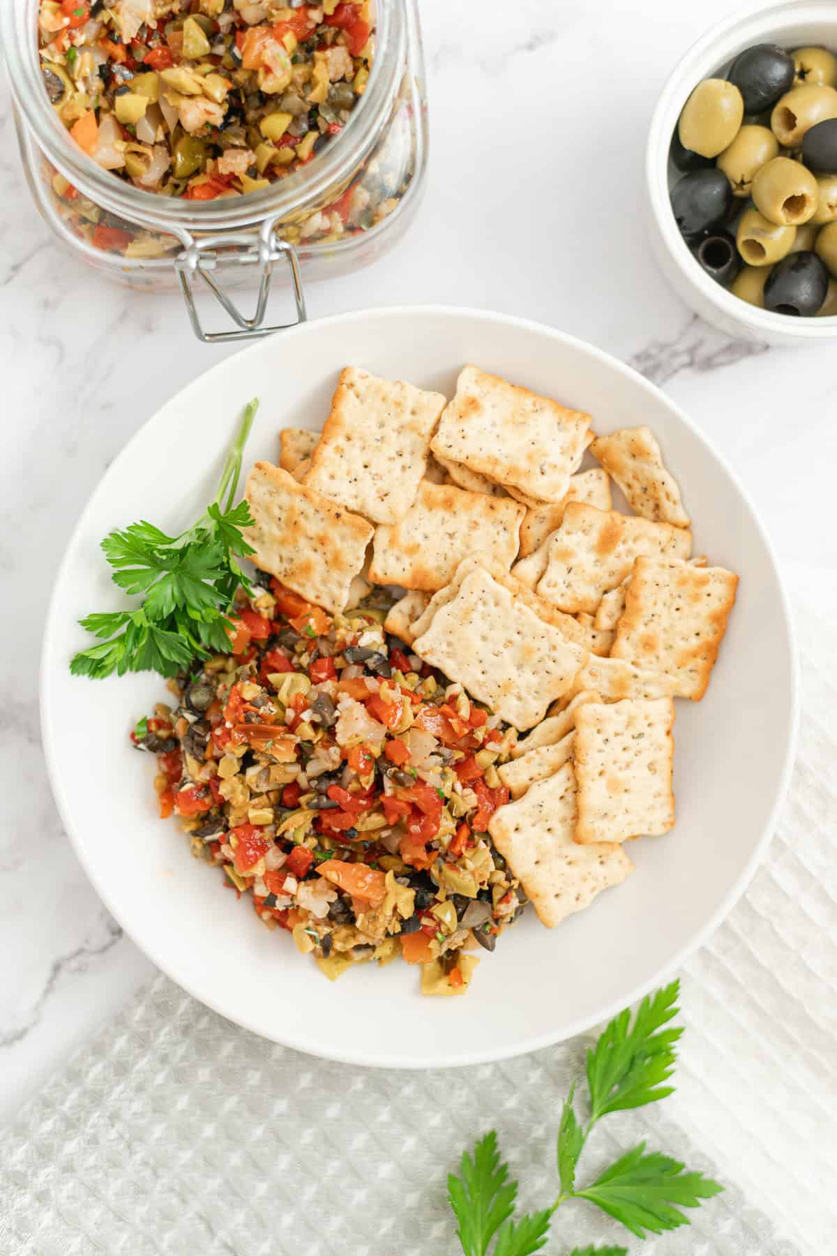 Muffaletta Spread - foodfaithfitness