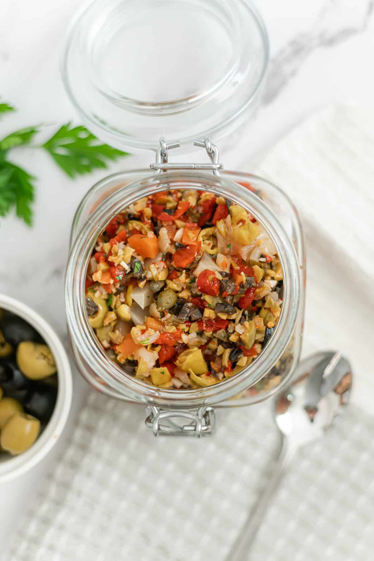 Muffaletta Spread - foodfaithfitness