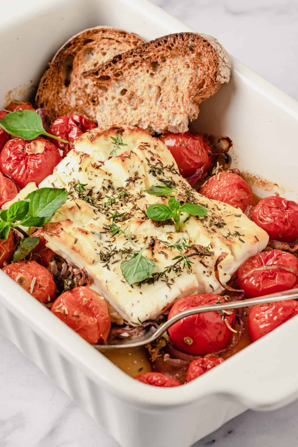 Baked Feta Yoga Pit