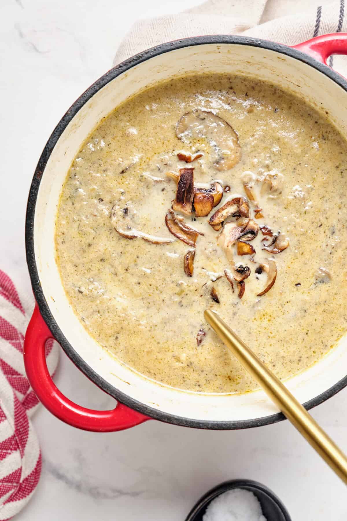 Mushroom and Leek Soup - foodfaithfitness