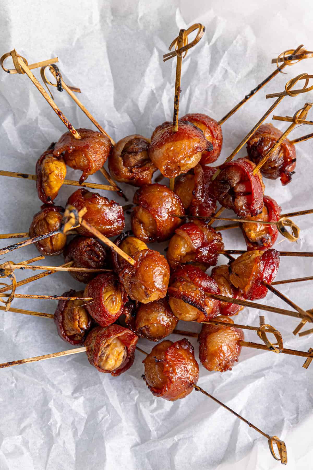 Bacon Wrapped Water Chestnuts - foodfaithfitness