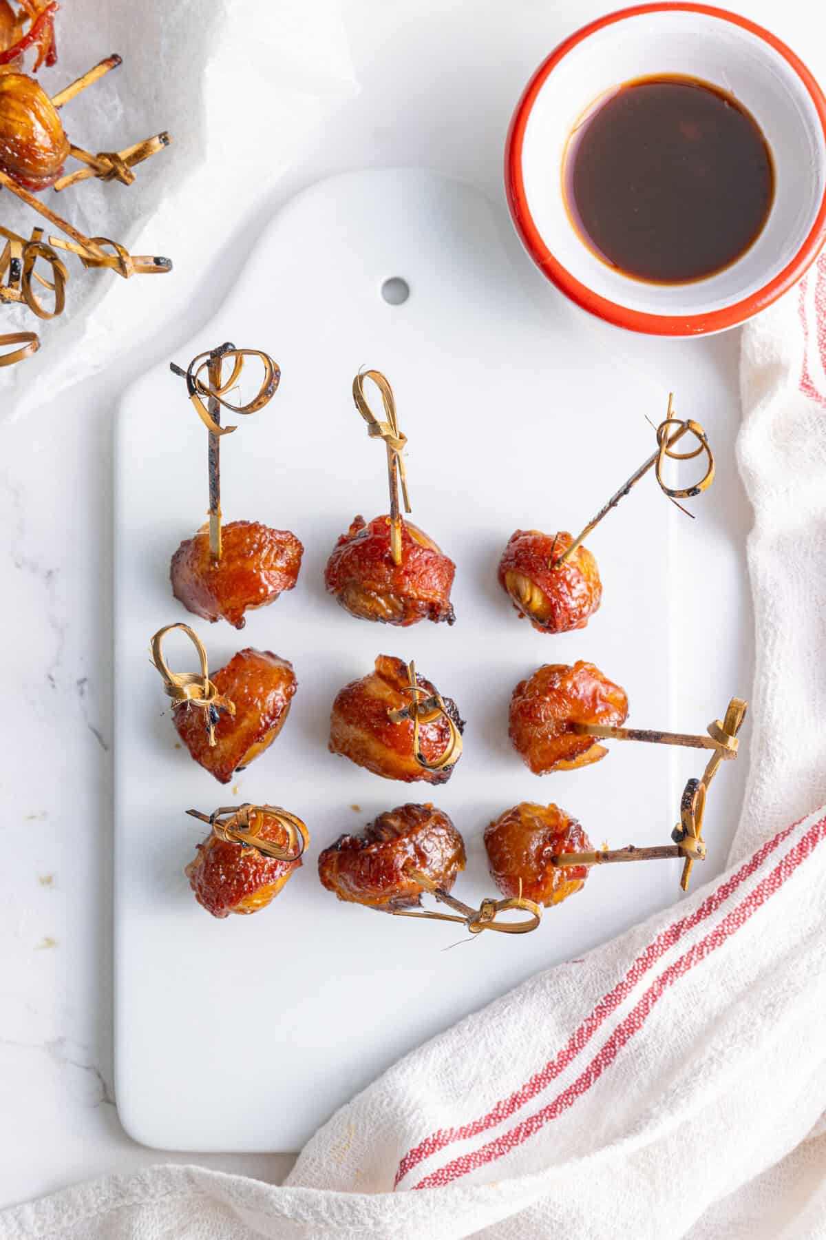 Bacon Wrapped Water Chestnuts - foodfaithfitness